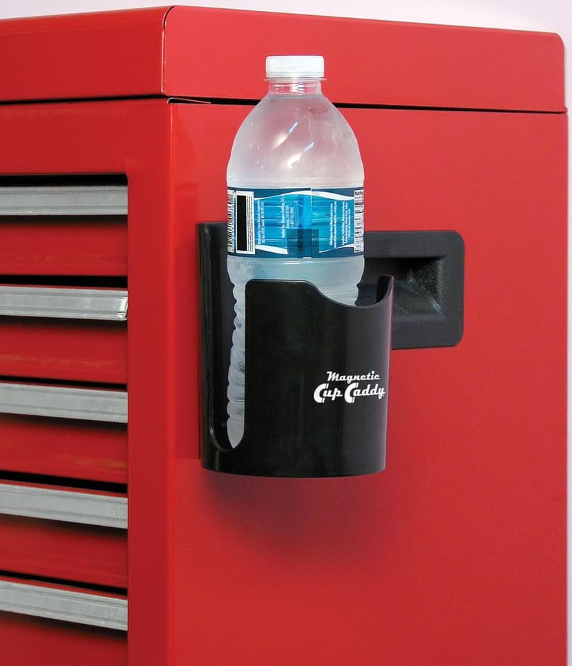 Master Magnetics Magnetic Cup Caddy - Keep Your Favorite Beverage at Hand, 3.3" Inner Diameter, 4.625" Height, Black, 7583