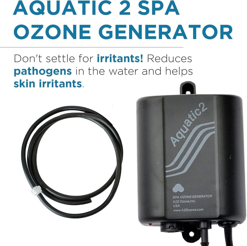 Aquatic 2 Spa, Hot Tub Ozone Generator 300 mg/h, Spa Skin Care, Ozonator, Irritant Reducer, for Water Sanitation