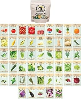 Black Duck Brand 50 Packs Assorted Heirloom Vegetable Seeds 20+ Varieties All Seeds are Heirloom, 100% Non-GMO