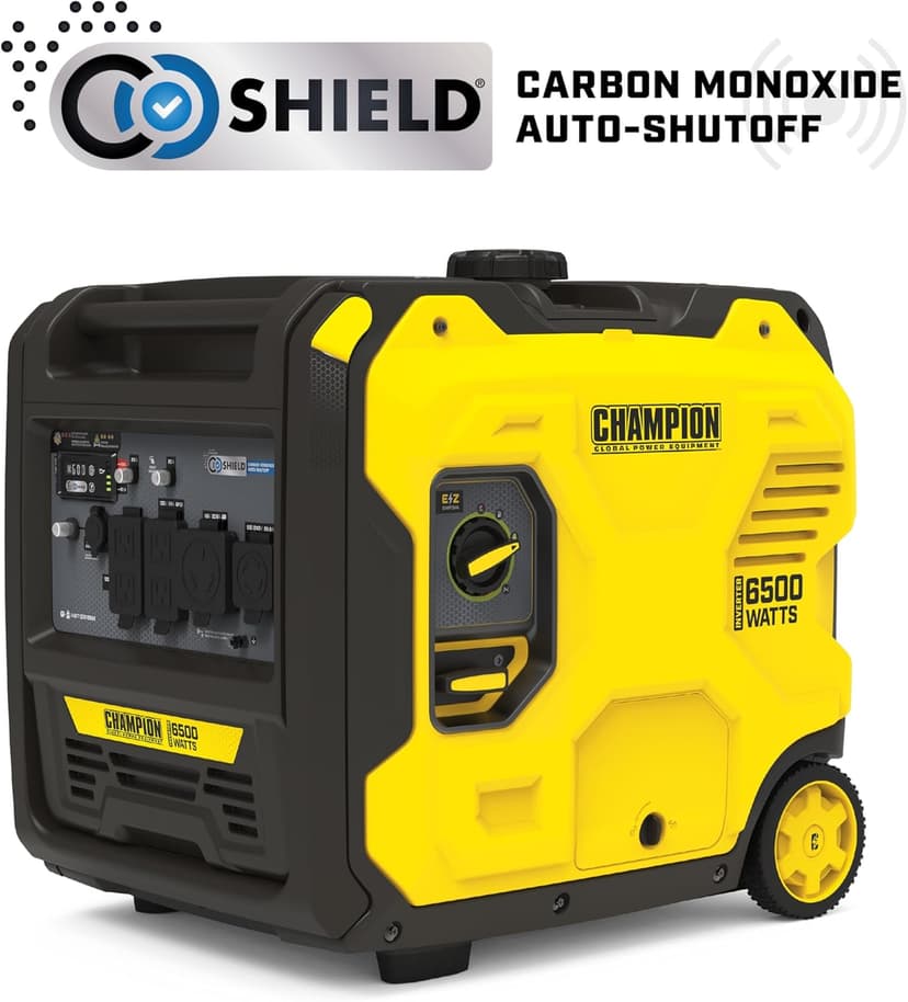Champion Power Equipment 6500-Watt RV Ready Portable Inverter Generator with Quiet Technology and CO Shield