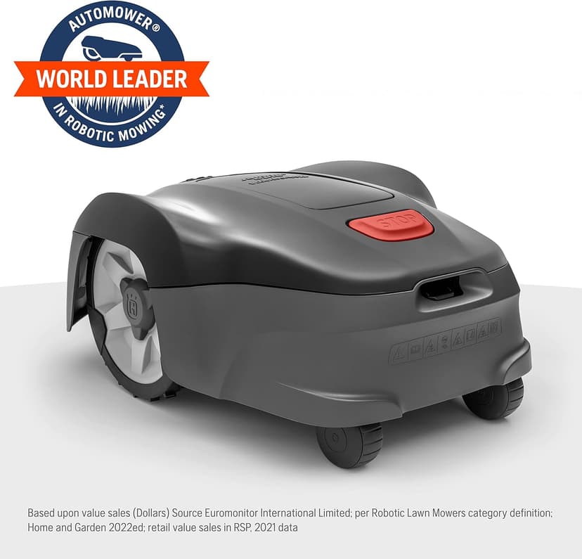 Husqvarna Automower 115H 4G Robotic Lawn Mower with Patented Guidance System, Automatic Lawn Mower with Self Installation and Ultra-Quiet Smart Mowing Technology for Small to Medium Yards (0.4 Acre)