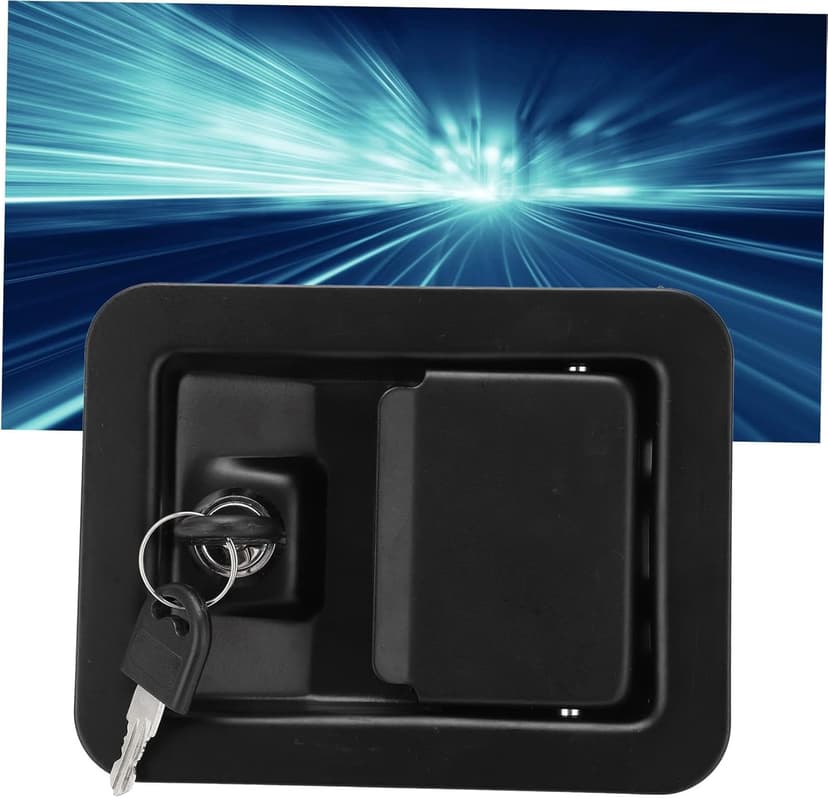 Generator Panel Lock - Stainless Steel 4-Corner Mounting Silent Unit Lock with Keys - Lock Accessories for Secure Generator Enclosures-size1