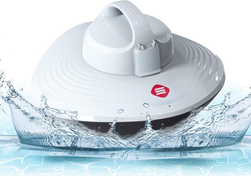 Pool Cleaner - Cordless Robotic Pool Vacuum for Above Ground & In-Ground Swimming Pool Automatic Water Cleaner with Top Handle, Robotic Underwater Cleaner with Filter（White3）