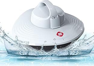 Pool Cleaner - Cordless Robotic Pool Vacuum for Above Ground & In-Ground Swimming Pool Automatic Water Cleaner with Top Handle, Robotic Underwater Cleaner with Filter（White3）