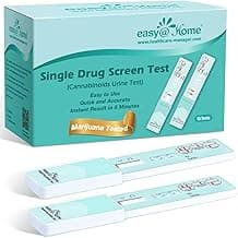 Easy@Home Single Drug Screen Test (Cannabinoids Urine Test) - THC Tests for Home THC Drug Test Urine Detox Kit Cutoff Level 50ng/mL Individually Wrapped - EDTH-114 (15 Pack)