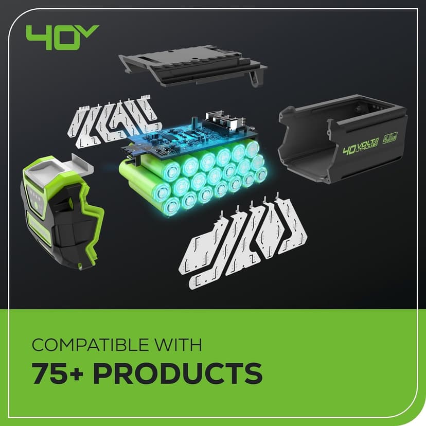 Greenworks 40V 16" Brushless Cordless Chainsaw, 4.0Ah Battery and Charger Included