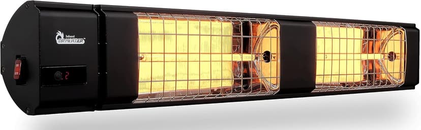 10,260 BTU Infrared Heater, Indoor and Outdoor Heater for Patio, Garage, Commercial & Residential, 3000W, 220-240V with Remote, Black