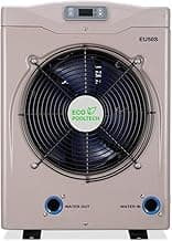 Swimming Pool Heat Pumps for Above Ground Pools up to 4000Gallons, Electric Heat Pump Pool Heater EU50S, 14000btu/hr, 5.62 COP Titanium Heat Exchanger, High Efficient, 110V-120V