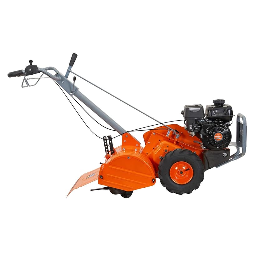YARDMAX 18 in. 209 cc Gas OHV Engine Rear Tine Tiller with Dual Rotating Tilling