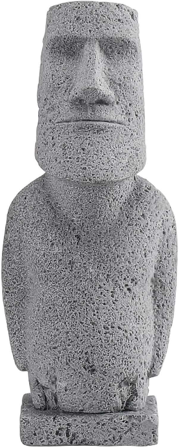 Easter Island Moai Statue - Stone Moai Figurine Decor for Home & Outdoor Garden - 3 (Large Size)