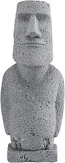 Easter Island Moai Statue - Stone Moai Figurine Decor for Home & Outdoor Garden - 3 (Large Size)