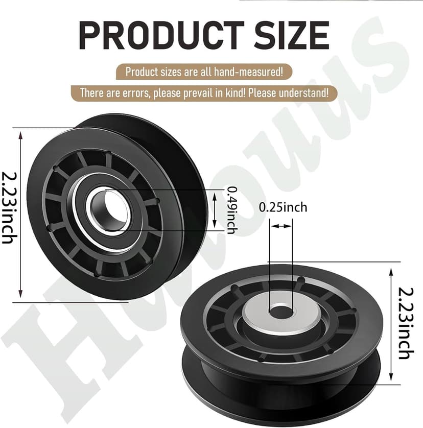 587973001 587969201 Idler Pulley Assembly Compatible With Husqvarna Craftsman Walk-Behind Lawn Mowers, for Lawn Mower Decks Idler Pulley HU725AWD/BBC, HU725AWDHQ, LC221RH Replaces Previous 581904001