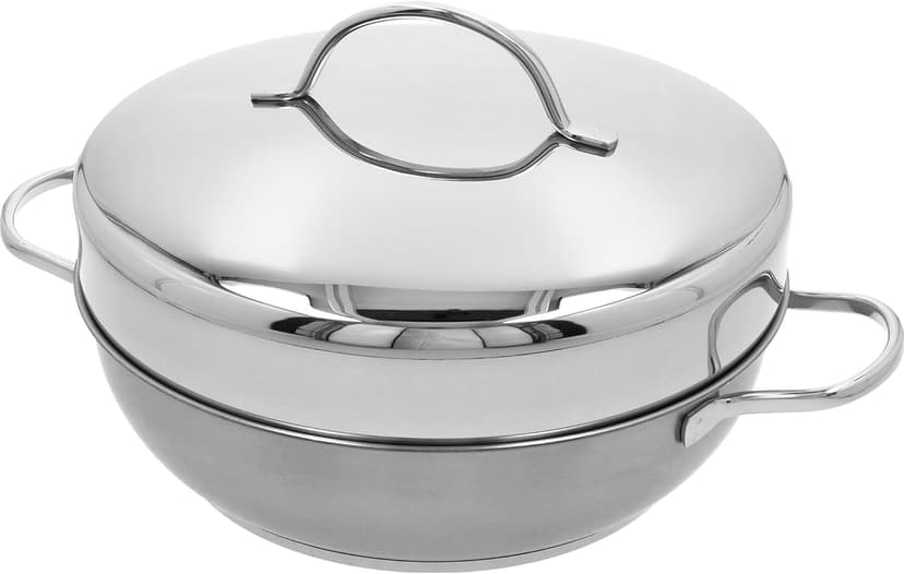 Demeyere Resto 4-pc Stainless Steel Stovetop Smoker Set, Silver, 11.5"