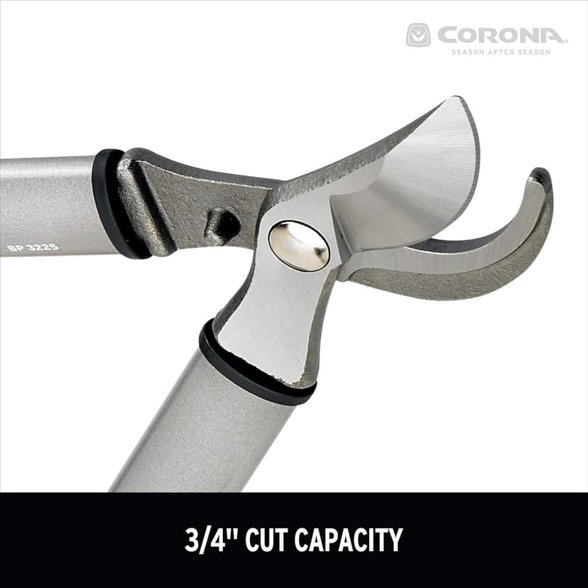 Corona BP 3225D Forged Steel ClassicCUT Bypass Hand Pruner - 3/4 inch Cut Capacity Stem and Branch Garden Shears, Red