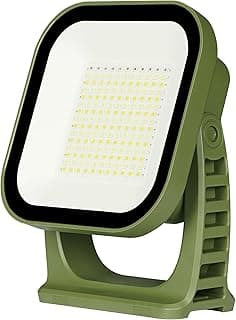 Portable Work Light, 4000LM, IP65 Waterproof Magnetic Work Lights with Stand, 12000mAh PowerBank LED Rechargeable Lights, 1/4” Threaded Port Flood Light for Job Site, Car Repairing