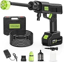 Cordless Pressure Washer,Portable Battery Power Washer,Electric Car Pressure Washer Handheld with 6-in-1 Nozzle,3.0Ah Battery,Small Power Car Cleaner for Floor Garden Fence Depot