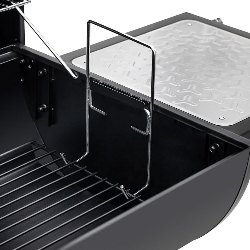 Royal Gourmet CC1830M 30 Inch Barrel Charcoal Grill with Offset Smoker & Warming Rack, Outdoor BBQ Grill with 811 Sq. In. Grilling Space for Backyard, Patio and Parties, Black