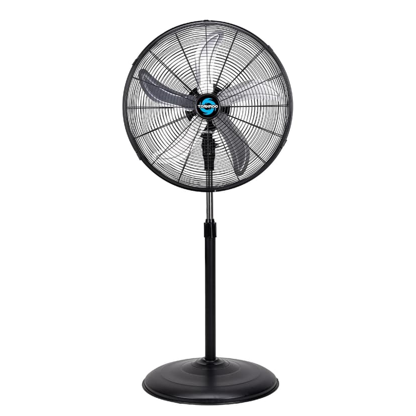 Tornado - 20 Inch High Velocity Metal Oscillating Pedestal Fan 5250 CFM - Commercial, Industrial Use Water-Resistant