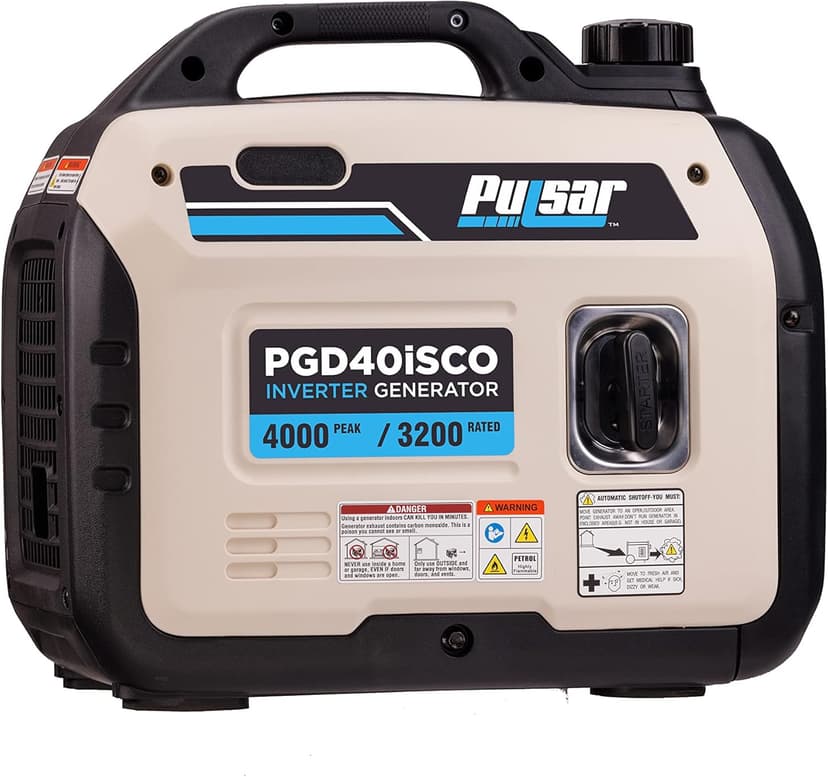 Pulsar PGD40ISCO Ultra Light Quiet 4000W Portable Gas Inverter Generator