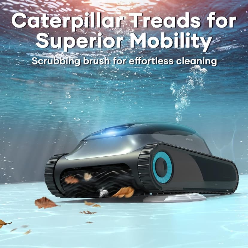 AIPER Scuba S1 Cordless Robotic Pool Cleaner, Pool Vacuum for Inground Pools, Wall and Waterline Cleaning, Smart Navigation for Pools up to 1,600 Sq.ft
