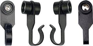 Steel Metal Slide Curtain Track Hooks with Wheels for Gazebo Curtains/Mosquito Net Screen/Rails and Tracks of Gazebo - Quantity of 36 -