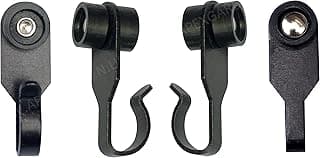 Steel Metal Slide Curtain Track Hooks with Wheels for Gazebo Curtains/Mosquito Net Screen/Rails and Tracks of Gazebo - Quantity of 36 -