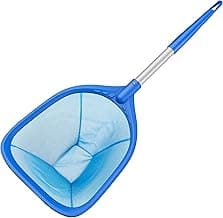 Swimming Pool Skimmer Net 26.8 inches, Leaf Rake Net with Fine Aluminum Pole for Fast Cleaning Ponds, Hot Tub, and Spas, Pool Cleaner Supplies and Accessories