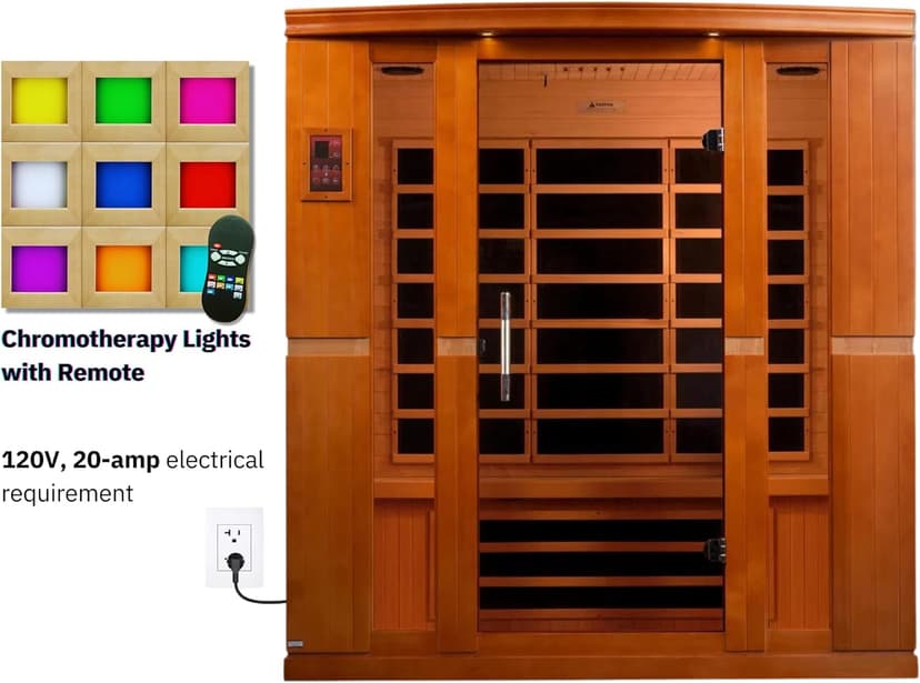 Dynamic Bergamo 4-Person Low EMF Far Infrared Sauna