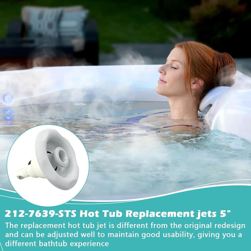 212-7639-STS Hot Tub Replacement Jets 5" Spa Hot Tub Jets 3P