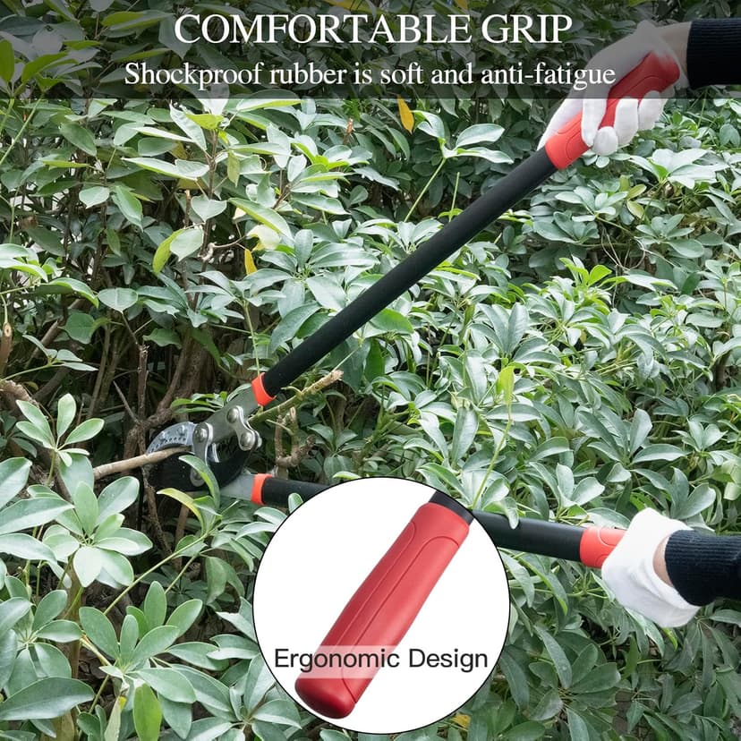 Loppers for Tree Trimming Heavy Duty 30 Inch Tree Branch Cutter Tree Trimmer With Compound Action Anvil Lopper With 2 Inch Cutting Capacity (1pcs)