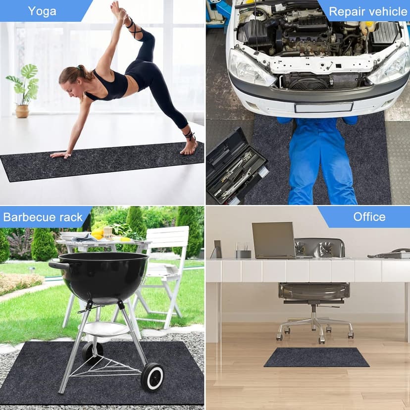 80 * 80 inch Inflatable Hot Tub Mat, Outdoor Indoor, Waterproof Slip-Proof Backing, Absorbent Spa Pool Ground Base Flooring Protector for Hot Tub