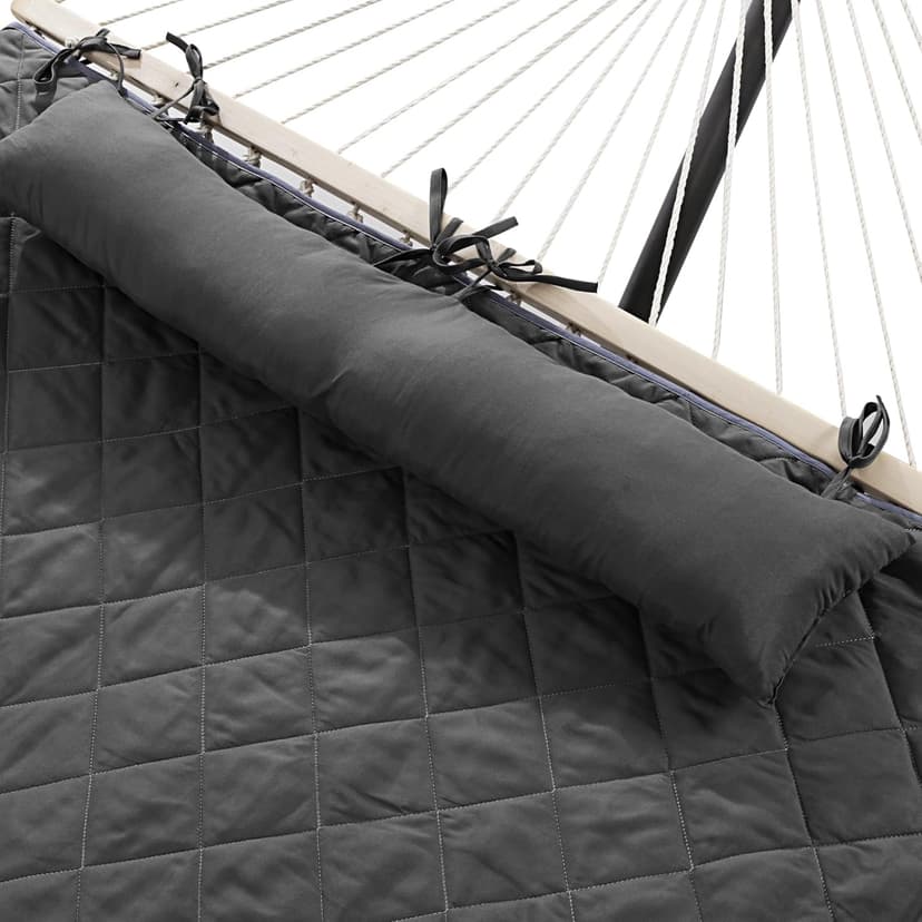 Hombys Outdoor Hammock Pad & Pillow Set, 2 Person Hammock Pad, Grey
