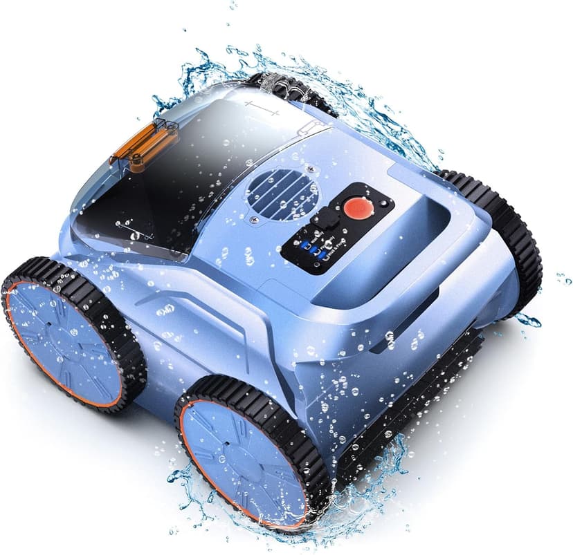 (2025 New) Robotic Pool Vacuum, Robotic Pool Cleaner for Inground Pools, Smart Navigation, Floor/Wall/Waterline Cleaning, 180 Mins Runtime for Pool Up to 2100 Sq.ft