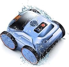 (2025 New) Robotic Pool Vacuum, Robotic Pool Cleaner for Inground Pools, Smart Navigation, Floor/Wall/Waterline Cleaning, 180 Mins Runtime for Pool Up to 2100 Sq.ft