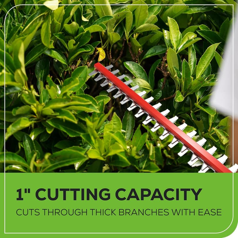 Greenworks 40V 20" Cordless Pole Hedge Trimmer, 2.0Ah Battery and Charger Included