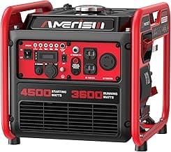 Portable Inverter Generator 4500W Gas Powered, CO-Sensor, Lightweight & Quiet for Home Use and Emergency Backup, Camping, EPA Compliant 2025 Version