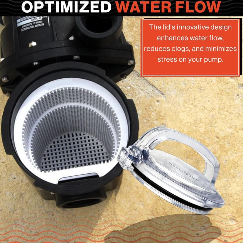Swimables Pump Lid and Lid Oring Compatible with Hayward Powerflo SPX1500D2A | Pro Grade Pump Lid Made to Work with Hayward Pump Parts | Excellent Hayward Pump Lid Replacement | Oring Included