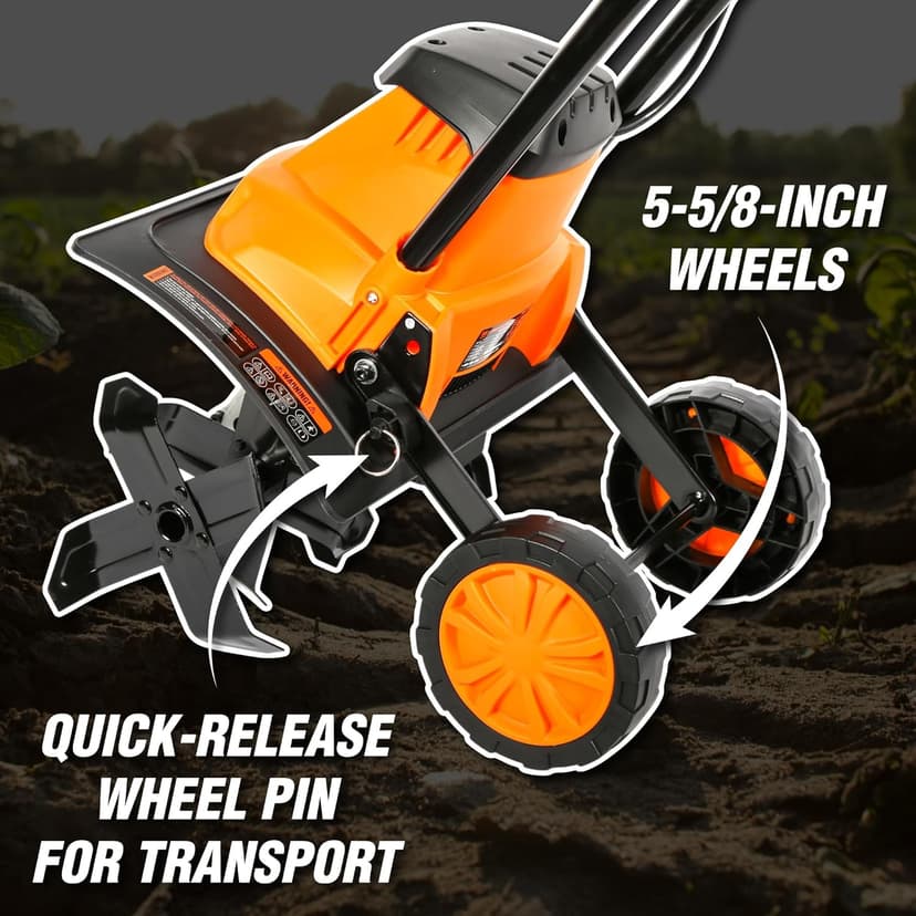 WEN Electric Tiller and Cultivator with 14-Inch Tilling Width and 10-Amp Motor (TC1014)