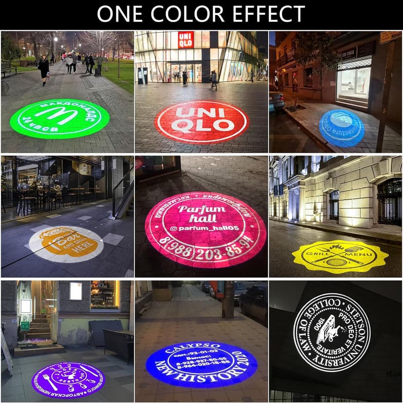 Logo Projector Lights Custom gobo projectors for Store business or wall outdoor waterproof ip67 HD led for Shop Advertising and Wedding