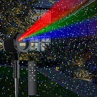 Firefly Laser Projector Lights Outdoor, Garden Light Projector with Remote and Timer, Waterproof Firefly RGB Lights Decoration for Wedding Christmas Halloween Holiday Party Yard Landscape Decor
