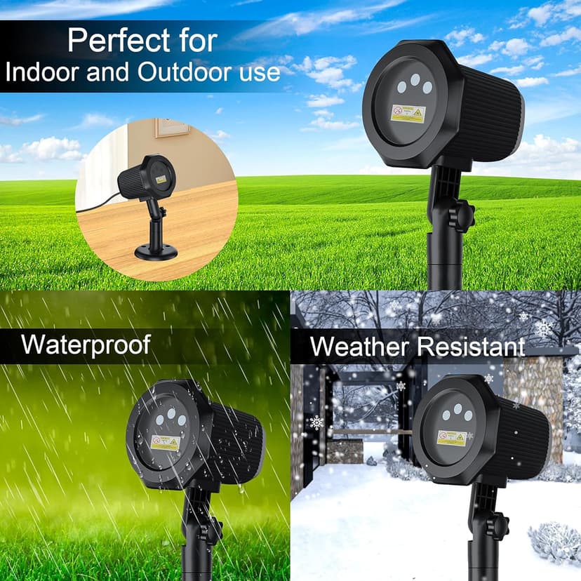 Firefly Laser Projector Lights Outdoor, Garden Light Projector with Remote and Timer, Waterproof Firefly RGB Lights Decoration for Wedding Christmas Halloween Holiday Party Yard Landscape Decor