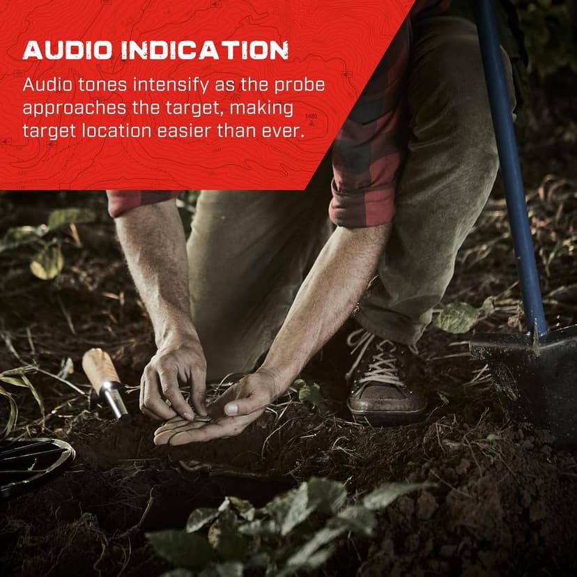 MINELAB PRO-FIND 20 Waterproof Pinpointer Metal Detector for Adults with Audio & Vibration Indication (Holster Included)