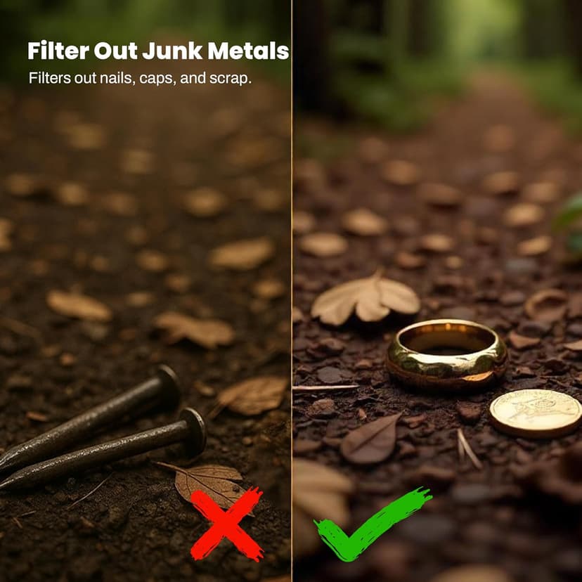 Bounty Hunter Gold Digger Metal Detector for Kids with Trash Elimination and Sensitivity Controls – Lightweight Design for Coins, Relics, Jewelry, and Gold Detection
