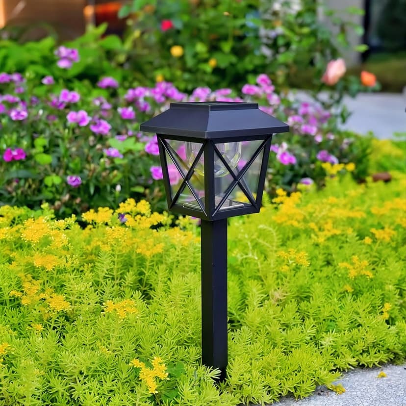Large Rotating Solar Lights Outdoor Waterproof 2 Modes Twinkling Decorative Lights for Garden Yard Pathway Walkway Decorations Landscape Lighting. (Set of 4)