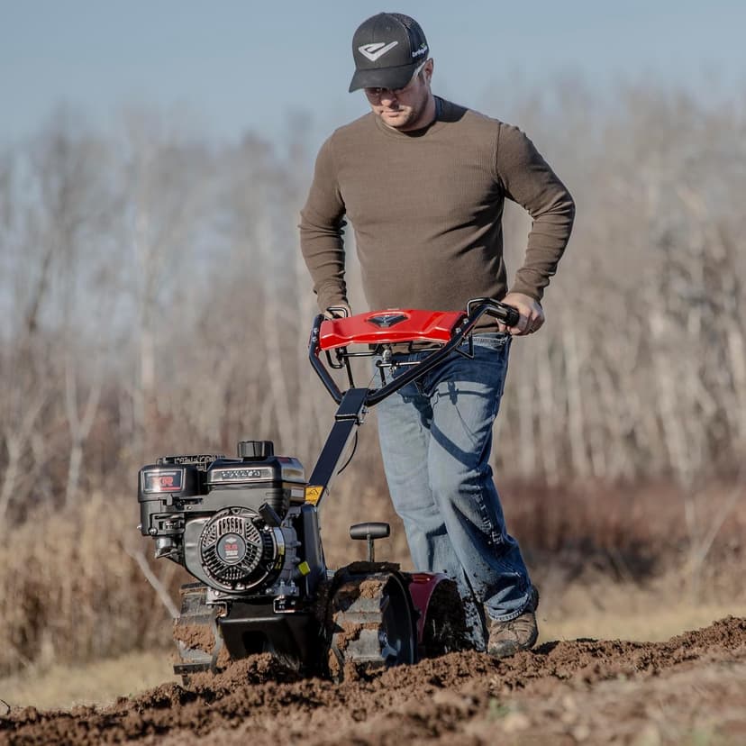 Earthquake® 46059 Pioneer™ Dual Direction Rear Tine Tiller, Powerful 127cc 4-Cycle Briggs and Stratton® Engine, Instant Reverse, 17” Tilling Width, 11” Tilling Depth, Frustration Free Shifting