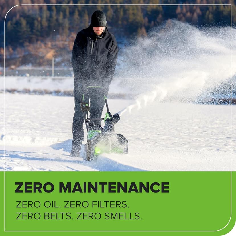 Greenworks 40V (75+ Compatible Tools) 16” Cordless Snow Blower, 5.0Ah Battery and Charger Included, SN40B410
