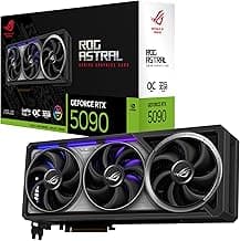 ASUS ROG Astral GeForce RTX™ 5090 OC Edition Gaming Graphics Card (PCIe® 5.0, 32GB GDDR7, HDMI®/DP 2.1, 3.8-Slot, 4-Fan Design, Axial-tech Fans, Patented Vapor Chamber, Phase-Change GPU Thermal pad)