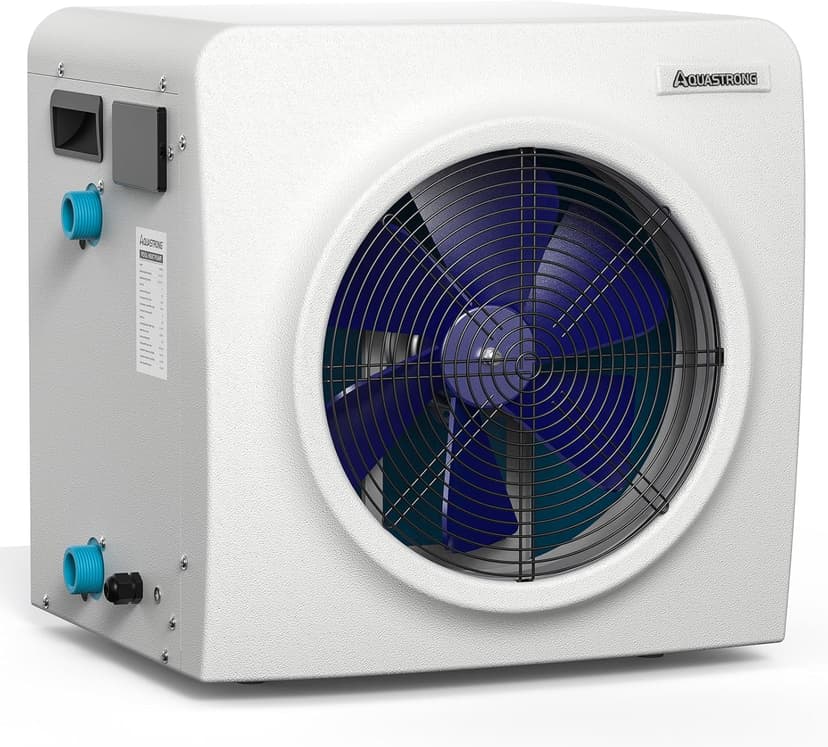 Aquastrong 16,000 BTU Swimming Pool Heat Pump Electric Pool Heater for Above Ground Pools Up to 5,000 Gallons, Heating and Cooling Pool Heater 120V