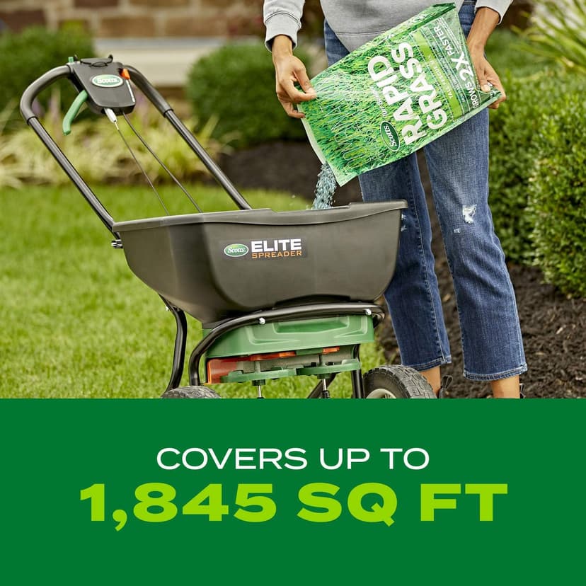 Scotts Turf Builder Rapid Grass Tall Fescue Mix, Combination Seed and Fertilizer, Grows Green Grass in Just Weeks, 5.6 lbs.