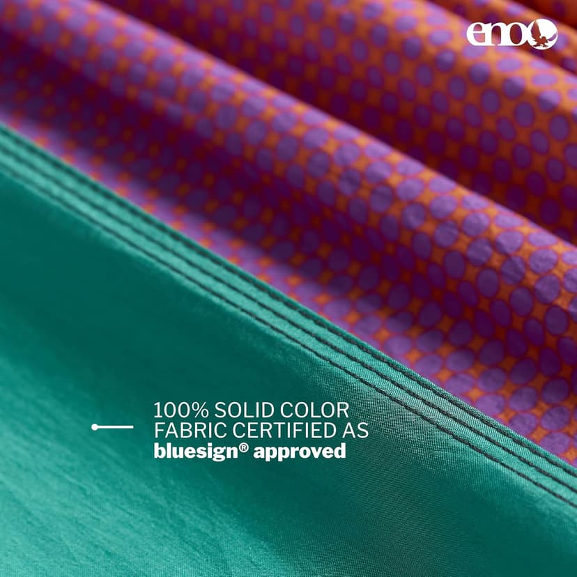 ENO DoubleNest Hammock - Lightweight, Portable, 1 to 2 Person Hammock - for Camping, Hiking, Backpacking, Travel, a Festival, or The Beach - Fade/Seaglass